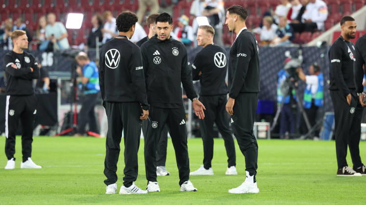 September 27, 2026, xrekx, Soccer UEFA Nations League, Germany vs. Greece, Nathaniel Brown (Germany), Nadiem Amiri (Germany), Younes Ebnoutalib (Germany), Augsburg