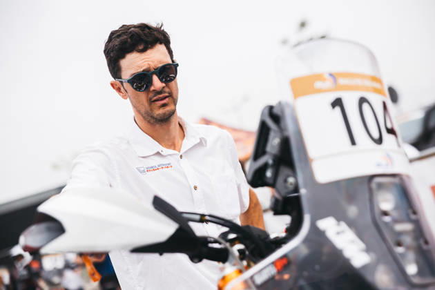 W2RC - RALLYE DU MAROC 2026 BONELLO Anthony (can), Nomadik and Co, KTM 450 Rally Factory Replica, FIM W2RC, Rally 2, portrait during the Scrutineering of the Rallye du Maroc 2026, 4th round of the 2026 WR2C Championship from September 26 to 27, 2026 in Agadir, Morocco - AgadirMorocco Copyright: xDamienxSaulnierx