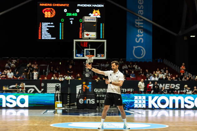 September 27, 2026, GER, BBL, easyCredit Basketball Bundesliga, Chemnitz, Niners Chemnitz vs. Phoenix Hagen, Piotr Pigla, Head of Performance, Niners Chemnitz, Chemnitz Messe, Chemnitz, Saxony, Germany