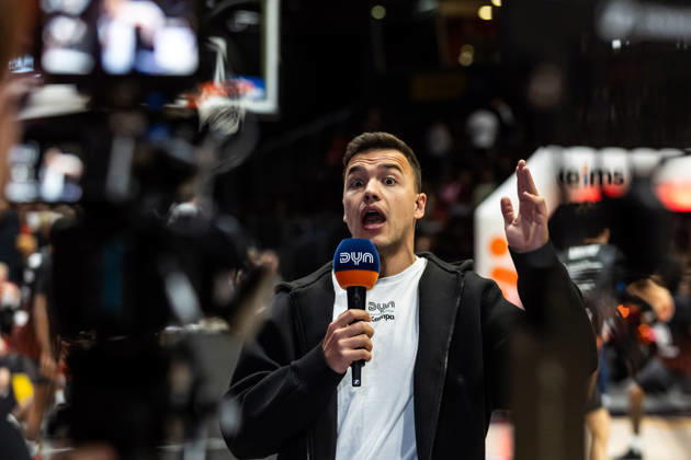 September 27, 2026, GER, BBL, easyCredit Basketball Bundesliga, Chemnitz, Niners Chemnitz vs. Phoenix Hagen, Patrick Fritzsche, DYN commentator, Chemnitz Messe, Chemnitz, Saxony, Germany