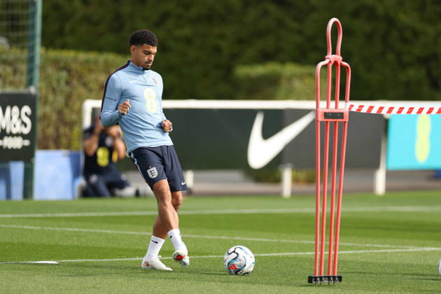 England MD-1 Training, Nations League Morgan Gibbs-White of England during the England MD-1 training session ahead of the 2026 27 UEFA Nations League Group A3 match vs Czech Republic at Tottenham Hotspur Training Ground, Enfield, England on 28 September 2026 Credit: Tiego Grenho Every Second Media Editorial use only. All images are copyright Every Second Media Limited. No images may be reproduced without prior permission. Copyright: xIMAGO EveryxSecondxMediax ESM-2191-0024 TiegoxGrenhox xEveryxSecondxMediax