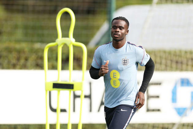 England MD-1 Training, Nations League Bukayo Saka of England during the England MD-1 training session ahead of the 2026 27 UEFA Nations League Group A3 match vs Czech Republic at Tottenham Hotspur Training Ground, Enfield, England on 28 September 2026 Credit: Tiego Grenho Every Second Media Editorial use only. All images are copyright Every Second Media Limited. No images may be reproduced without prior permission. Copyright: xIMAGO EveryxSecondxMediax ESM-2191-0028 TiegoxGrenhox xEveryxSecondxMediax