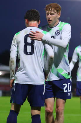 2027 UEFA Under 21 European Qualifier, Munster FA Turner s Cross, Cork 29 9 2026 Republic of Ireland U21, U 21 vs Kazakhstan U21 Ireland s Jamie Mullins celebrates scoring a goal with Adam Brennan Jamie Mullins celebrates scoring a goal with Adam Brennan 29 9 2026 Copyright: xx R1594288