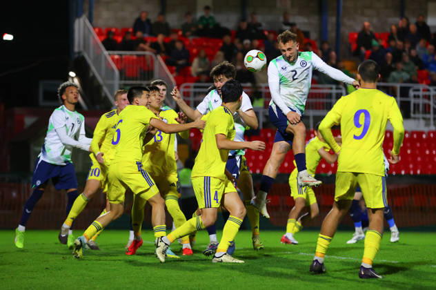 2027 UEFA Under 21 European Qualifier, Munster FA Turner s Cross, Cork 29 9 2026 Republic of Ireland U21, U 21 vs Kazakhstan U21 Ireland s Sam Curtis scores his sides 3rd goal of the match Sam Curtis scores his sides 3rd goal of the match 29 9 2026 Copyright: xx R1594413