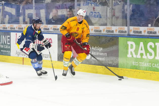 October 1, 2026, Quinto, Gottardo Arena, NL HC Ambrì Piotta vs. SCL Tigers 8 Saku Maenalanen Tigers in action Quinto Gottardo Arena Ticino Switzerland Copyright: xJustPictures.ch JarixPestelaccix jp-en-JaPe-JP6_JAr_NL_HCAP_SCL_01Ott2026_000035