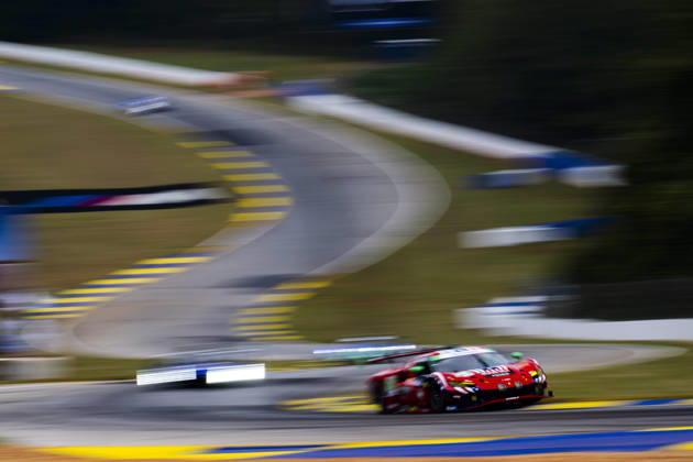 AUTO - IMSA - PETIT LE MANS 2026 21 FUOCO Antonio (ita), MANN Simon (gbr), WADOUX Lilou (fra), AF Corse, Ferrari 296 GT3 Evo, action during the 2026 Motul Petit Le Mans, 11th round of the 2026 IMSA WeatherTech SportsCar Championship, from October 1 to 3, 2026 on the Michelin Raceway Road Atlanta in Braselton, Georgia, United States of America - BraseltonUnited States  Copyright: xFabrizioxBoldonix
