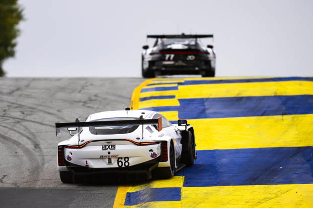 AUTO - IMSA - PETIT LE MANS 2026 68 HASSE CLOT Valentin (fra), SORENSEN Marco (dnk), DRUDI Mattia (ita), Car Blanche, Aston Martin Vantage GT3 Evo, action during the 2026 Motul Petit Le Mans, 11th round of the 2026 IMSA WeatherTech SportsCar Championship, from October 1 to 3, 2026 on the Michelin Raceway Road Atlanta in Braselton, Georgia, United States of America - BraseltonUnited States Copyright: xFabrizioxBoldonix