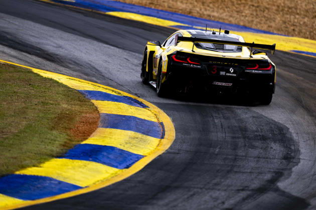 AUTO - IMSA - PETIT LE MANS 2026 03 GARCIA Antonio (esp), KIRCHHOFER Marvin (ger), SIMS Alexander (gbr), Corvette Racing by Pratt Miller Motorsports, Chevrolet Corvette Z06 GT3.R, action during the 2026 Motul Petit Le Mans, 11th round of the 2026 IMSA WeatherTech SportsCar Championship, from October 1 to 3, 2026 on the Michelin Raceway Road Atlanta in Braselton, Georgia, United States of America - BraseltonUnited States Copyright: xFabrizioxBoldonix