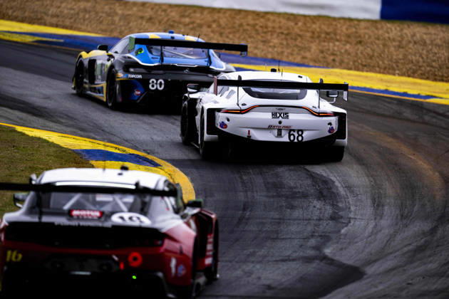 AUTO - IMSA - PETIT LE MANS 2026 68 HASSE CLOT Valentin (fra), SORENSEN Marco (dnk), DRUDI Mattia (ita), Car Blanche, Aston Martin Vantage GT3 Evo, action during the 2026 Motul Petit Le Mans, 11th round of the 2026 IMSA WeatherTech SportsCar Championship, from October 1 to 3, 2026 on the Michelin Raceway Road Atlanta in Braselton, Georgia, United States of America - BraseltonUnited States Copyright: xFabrizioxBoldonix
