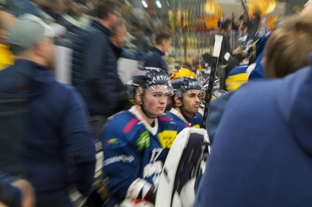 October 1, 2026, Quinto, Gottardo Arena, NL HC Ambri-Piotta vs. SCL Tigers 17 Miles Muller (Ambri) and 88 Tommaso De Luca (Ambri) Quinto Gottardo Arena Ticino Switzerland Copyright: xJustPictures.ch JarixPestelaccix jp-en-JaPe-JP6_JAr_NL_HCAP_SCL_01Ott2026_000139
