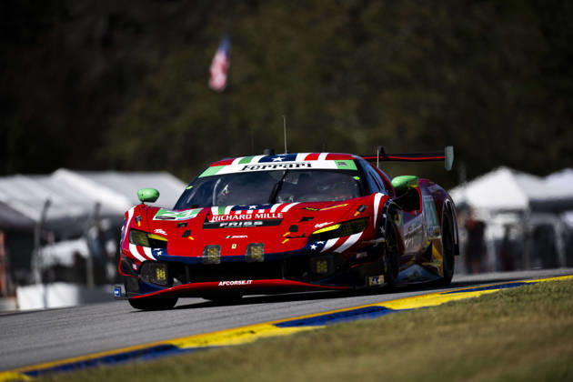 AUTO - IMSA - PETIT LE MANS 2026 21 FUOCO Antonio (ita), MANN Simon (gbr), WADOUX Lilou (fra), AF Corse, Ferrari 296 GT3 Evo, action during the 2026 Motul Petit Le Mans, 11th round of the 2026 IMSA WeatherTech SportsCar Championship, from October 1 to 3, 2026 on the Michelin Raceway Road Atlanta in Braselton, Georgia, United States of America - BraseltonUnited States  Copyright: xFabrizioxBoldonix