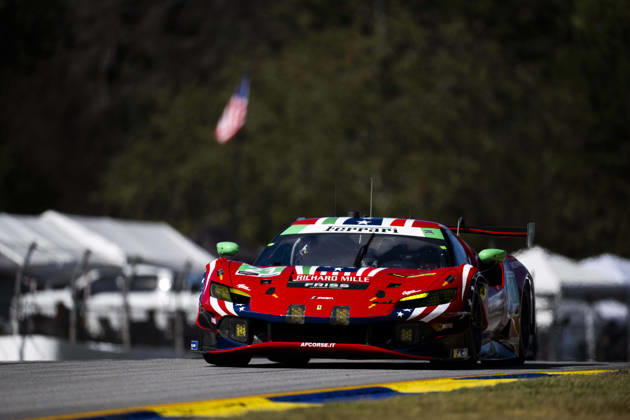 AUTO - IMSA - PETIT LE MANS 2026 21 FUOCO Antonio (ita), MANN Simon (gbr), WADOUX Lilou (fra), AF Corse, Ferrari 296 GT3 Evo, action during the 2026 Motul Petit Le Mans, 11th round of the 2026 IMSA WeatherTech SportsCar Championship, from October 1 to 3, 2026 on the Michelin Raceway Road Atlanta in Braselton, Georgia, United States of America - BraseltonUnited States  Copyright: xFabrizioxBoldonix