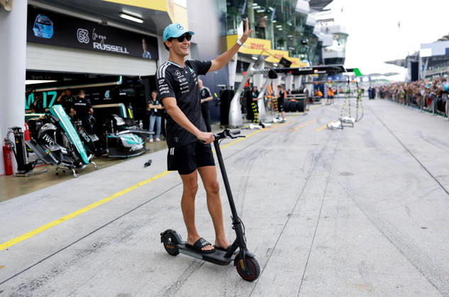 F1 - BAHRAIN GRAND PRIX IN MALAYSIA 2026 RUSSELL George (gbr), Mercedes AMG F1 Team W17, portrait during the 2026 Formula 1 Bahrain Grand Prix in Malaysia, 16th round of the 2026 Formula One World Championship, WM, Weltmeisterschaft from October 2 to 4, 2026 on the Sepang International Circuit, in Sepang, Malaysia - SepangMalaysia Copyright: xDPPIx