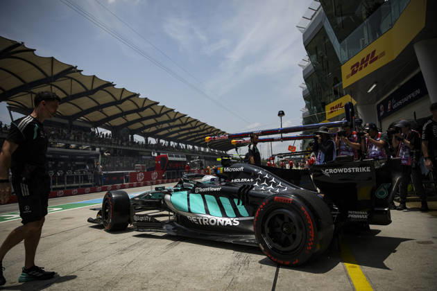 F1 - BAHRAIN GRAND PRIX IN MALAYSIA 2026 12 KIMI ANTONELLI Andrea (ita), Mercedes AMG F1 Team W17, action during the 2026 Formula 1 Bahrain Grand Prix in Malaysia, 16th round of the 2026 Formula One World Championship, WM, Weltmeisterschaft from October 2 to 4, 2026 on the Sepang International Circuit, in Sepang, Malaysia - SepangMalaysia Copyright: xXavixBonillax