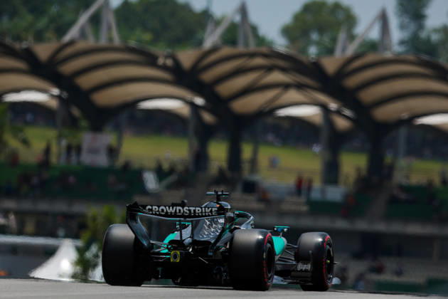 F1 - BAHRAIN GRAND PRIX IN MALAYSIA 2026 63 RUSSELL George (gbr), Mercedes AMG F1 Team W17, action during the 2026 Formula 1 Bahrain Grand Prix in Malaysia, 16th round of the 2026 Formula One World Championship, WM, Weltmeisterschaft from October 2 to 4, 2026 on the Sepang International Circuit, in Sepang, Malaysia - SepangMalaysia Copyright: xEricxAlonsox