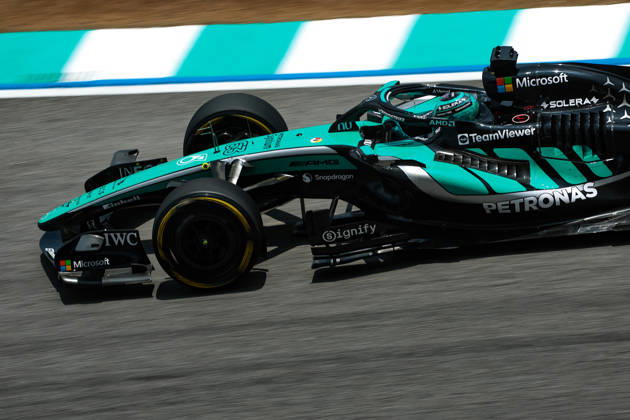 F1 - BAHRAIN GRAND PRIX IN MALAYSIA 2026 63 RUSSELL George (gbr), Mercedes AMG F1 Team W17, action during the 2026 Formula 1 Bahrain Grand Prix in Malaysia, 16th round of the 2026 Formula One World Championship, WM, Weltmeisterschaft from October 2 to 4, 2026 on the Sepang International Circuit, in Sepang, Malaysia - SepangMalaysia Copyright: xEricxAlonsox