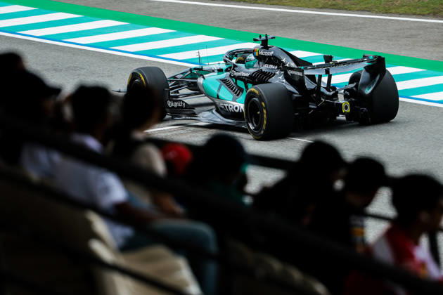 F1 - BAHRAIN GRAND PRIX IN MALAYSIA 2026 63 RUSSELL George (gbr), Mercedes AMG F1 Team W17, action during the 2026 Formula 1 Bahrain Grand Prix in Malaysia, 16th round of the 2026 Formula One World Championship, WM, Weltmeisterschaft from October 2 to 4, 2026 on the Sepang International Circuit, in Sepang, Malaysia - SepangMalaysia Copyright: xEricxAlonsox