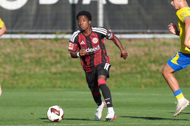 Lawrence Setordije, Eintracht Frankfurt, October 2, 2026, Bundesliga, Season 26–27, Eintracht Frankfurt vs. Eintracht Braunschweig, Deutsche Bank Park, Training Field, Friendly Match