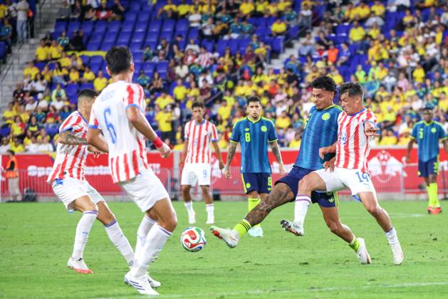 Colombia and Paraguay friendly match during the FIFA international break in the USA Harrison, USA, October 2, 2026 - Colombia-Paraguay - Ricardo Rios during a match between Colombia and Paraguay in an International Friendly, Länderspiel, Nationalmannschaft at the Sports Illustrated Stadium in Harrison, New Jersey, USA, on Friday, October 2. harrison NJ united states Copyright: xWILLIAMxVOLCOVx