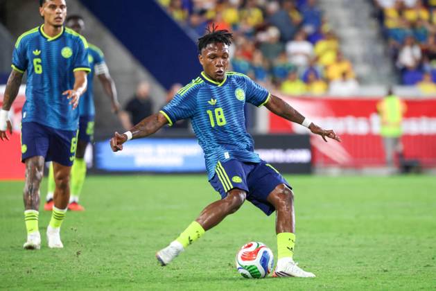 Colombia and Paraguay friendly match during the FIFA international break in the USA Harrison, USA, October 2, 2026 - Colombia-Paraguay - Edier Ocampo of Colombia during a match between Colombia and Paraguay in an International Friendly, Länderspiel, Nationalmannschaft at the Sports Illustrated Stadium in Harrison, New Jersey, USA, on Friday, October 2. harrison NJ united states Copyright: xWILLIAMxVOLCOVx
