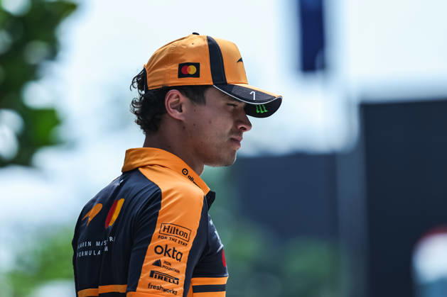 SEPANG, SGR - OCTOBER 03: Lando Norris of Great Britain and McLaren Mastercard F1 Team at the paddock of the Formula 1 Gulf Air Bahrain Grand Prix on October 03, 2026 held at Sepang International Circuit in Sepang, Malaysia. (Photo by Hazrin Yeob Men Shah Icon Sportswire) AUTO: OCT 03 F1 Bahrain Grand Prix in Malaysia EDITORIAL USE ONLY Icon3782610030488