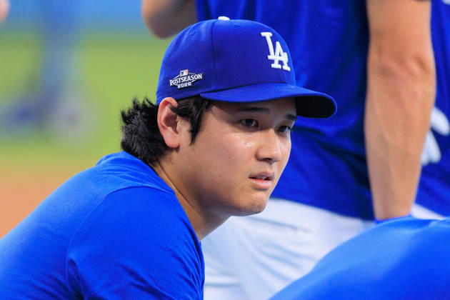 October 2, 2026, Los Angeles, California, USA: Shohei Ohtani 17 of the Los Angeles Dodgers at bat during a workout in preparation for Game 1 of the NLDS game against the Atlanta Braves on Friday October 2, 2026 at Dodger Stadium in Los Angeles, California. JAVIER ROJAS PI Dodgers NLDS - Workout  - ZUMAp124 20261002_zaa_p124_102 Copyright: xJavierxRojasx