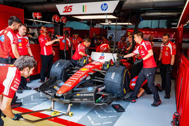 MOTORSPORTS - Formula 1 - 2026 Bahrain Grand Prix in Malaysia Photo by IPA ABACAPRESS.COM89249231 - Scuderia Ferrari HP during Saturday s practice sessions for the 2026 Formula 1 Gulf Air Bahrain Grand Prix in Malaysia at the Sepang International Circuit in Sepang, Malaysia. Round 16 of 23 in the 2026 FIA Formula One World Championship, WM, Weltmeisterschaft held October 2–4, 2026. The race was moved from Bahrain to Malaysia and held at the Sepang International Circuit during the 2026 Bahrain Grand Prix in Malaysia, part of the Formula 1 Championship, on October 3, 2026. Copyright: xIPAxSport ABACAx