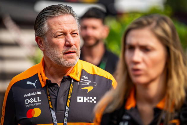 MOTORSPORTS - Formula 1 - 2026 Bahrain Grand Prix in Malaysia Photo by IPA ABACAPRESS.COM89249237 - Zak Brown (USA) — CEO of McLaren Racing — during Saturday s practice sessions for the 2026 Formula 1 Gulf Air Bahrain Grand Prix in Malaysia at the Sepang International Circuit in Sepang, Malaysia. Round 16 of 23 in the 2026 FIA Formula One World Championship, WM, Weltmeisterschaft held October 2–4, 2026. The race was moved from Bahrain to Malaysia and held at the Sepang International Circuit during the 2026 Bahrain Grand Prix in Malaysia, part of the Formula 1 Championship, on October 3, 2026. Copyright: xIPAxSport ABACAx