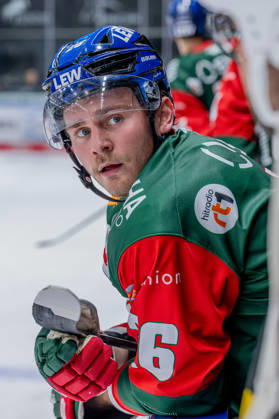 Alexander Blank, Augsburger Panther, 26, Portrait, GER, Augsburger Panther vs. Grizzlys Wolfsburg, Ice Hockey, DEL, 2026–2027 Season, Matchday 4, October 2, 2026, Photo: HMB Media, Heike Feiner Copyright: HMBxMedia HeikexFeiner