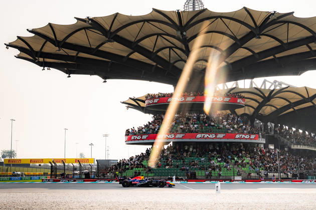 2026 Malaysian GP - Sepang Circuit MAX VERSTAPPEN 1 (NED) of Oracle Red Bull Racing (Red Bull Racing RB22) on Saturday during the 2026 Formula 1 Gulf Air Bahrain Grand Prix in Malaysia at Sepang International Circuit in Kuala Lumpur, Malaysia, on October 3, 2026. Photo by Antoine LAPEYRE Reveries Agency ABACAPRESS.COM Kuala Lumpur Malaysia Copyright: xAntoinexLapeyre ReveriesxAgency ABACAx