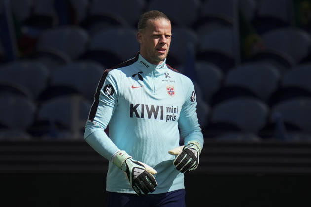 Soccer, Nations League Portugal vs. Norway, Nations League Porto, Portugal 20261003 Goalkeeper Orjan Haskjold Nyland during training at Estádio do Dragão on the day of the match against Portugal Photo: Lise Aserud, NTB Porto, Portugal EDITORIAL USE ONLY RESTRICTED USE FOR BETTING COMPANIES Copyright: xLisexAserudx xNTBx