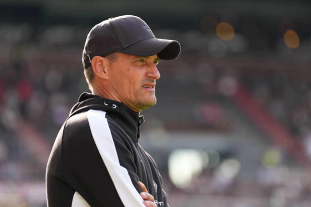 October 3, 2026, xydrx, Men s, Soccer, Friendly Match, FC St. Pauli vs. Borussia Mönchengladbach, 2026–2027 Season, Millerntor Stadium, Alexander Blessin, Head Coach of Borussia Mönchengladbach. DFB regulations prohibit any use of photographs as image sequences and or quasi-video. Copyright: HMBxMedia YannisxDreimann