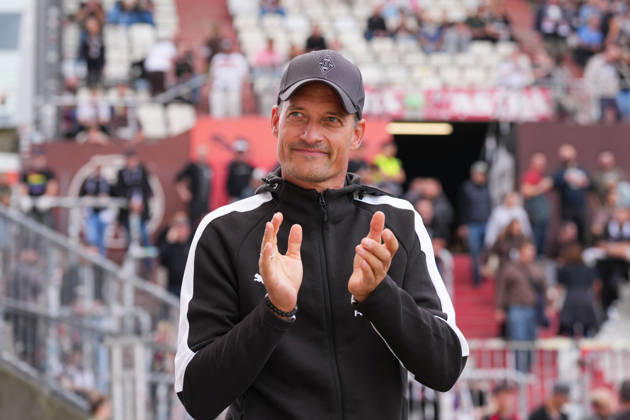 October 3, 2026, xydrx, Men s, Soccer, Friendly Match, FC St. Pauli vs. Borussia Mönchengladbach, 2026–2027 Season, Millerntor Stadium, Alexander Blessin, Head Coach of Borussia Mönchengladbach. DFB regulations prohibit any use of photographs as image sequences and or quasi-video. Copyright: HMBxMedia YannisxDreimann