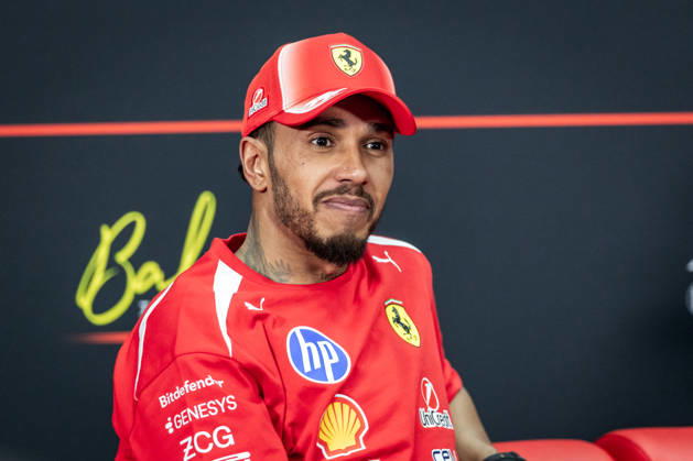 2026 Formula One Bahrain Grand Prix Sepang Circuit, Kuala Lumpur, Malaysia. 3.October.2026; Lewis Hamilton of Great Britain and Scuderia Ferrari HP during the press conference, PK, Pressekonferenz Formula One Bahrain Grand Prix Kuala Lumpur Sepang Circuit Malaysia Copyright: xJayxHiranox