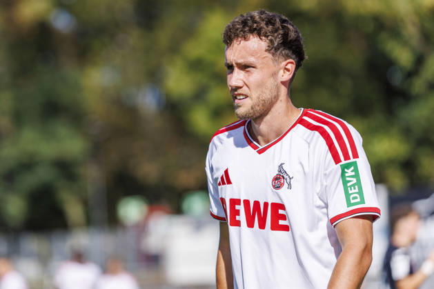 KOELN, GERMANY - OCTOBER 3, 2026: Luca Waldschmidt (1. FC Köln, 7) during the friendly match between FC Viktoria Köln vs. 1. FC Köln at the Sportpark Hoehenberg on October 3, 2026 in Koeln, Germany. DFL REGULATIONS PROHIBIT ANY USE OF PHOTOGRAPHS AS IMAGE SEQUENCES AND OR QUASI-VIDEO. Nordrhein-Westfalen Germany Copyright: xLeahxKohringx