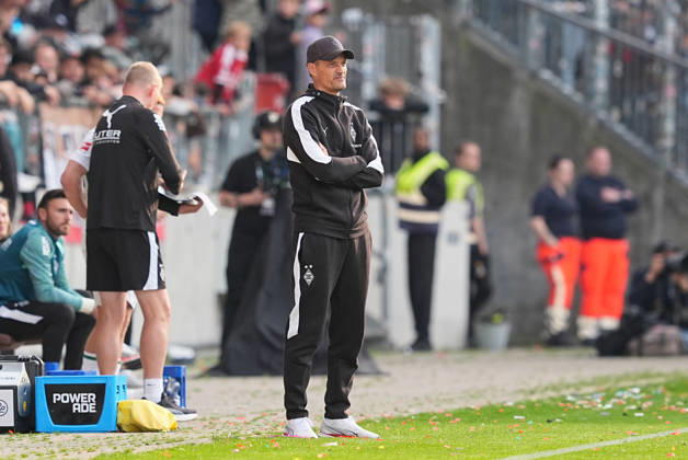 October 3, 2026, xydrx, Men s, Soccer, Friendly Match, FC St. Pauli vs. Borussia Mönchengladbach, 2026–2027 Season, Millerntor Stadium, Alexander Blessin, Head Coach of Borussia Mönchengladbach. DFB regulations prohibit any use of photographs as image sequences and or quasi-video. Copyright: HMBxMedia YannisxDreimann