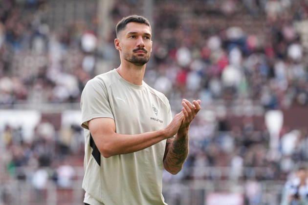 October 3, 2026, xydrx, Men s, Soccer, Friendly Match, FC St. Pauli vs. Borussia Mönchengladbach, 2026–2027 Season, Millerntor Stadium, Tim Kleindienst, Borussia Mönchengladbach, 11. DFB regulations prohibit any use of photographs as image sequences and or quasi-video Copyright: HMBxMedia YannisxDreimann