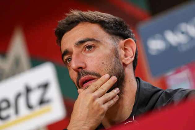 Porto, Portugal, October 3: Bruno Fernandes of Portugal during the press conference ahead of the UEFA Nations League 2026–27 League Phase Matchday 4 match between Portugal and Norway at Estádio do Dragão in Porto, Portugal Copyright: HMBxMedia JoaquimxFerreira