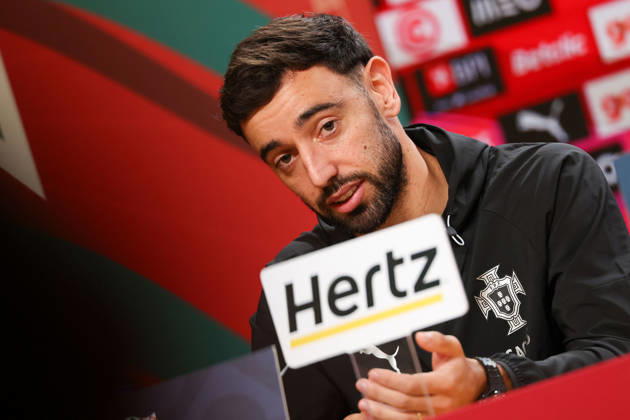 Porto, Portugal, October 3: Bruno Fernandes of Portugal during the press conference ahead of the UEFA Nations League 2026–27 League Phase Matchday 4 match between Portugal and Norway at Estádio do Dragão in Porto, Portugal Copyright: HMBxMedia JoaquimxFerreira