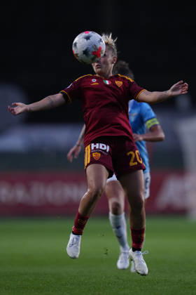 Roma™s Giada Greggi during the Serie A Women soccer match between Roma and Lazio at the Rome s Tre Fontane stadium, Italy - Saturday October 3, 2026 - Soccer ( Photo by Alfredo Falcone LaPresse ) Copyright: xAlfredoxFalcone LaPressex