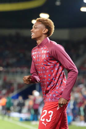 Luzern, Switzerland - October 03: Alvyn Antonio Sanches (23 SUI) before the UEFA Nations League match between Switzerland and Slovenia at thermoplan arena on October 03, 2026 in Luzern, Switzerland. Copyright: xKjetilxWaberx xSPPx Sportspressphoto_SPR244671