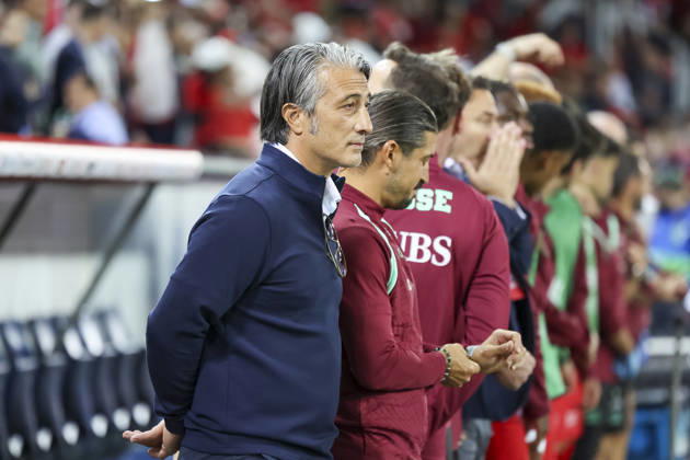 Murat Yakin, Switzerland, Coach before kickoff, Switzerland, UEFA, Nations League, Matchday 3, Switzerland vs. Slovenia, October 3, 2026, Lucerne Swissporarena, Switzerland Copyright: xGrantxHubbsx