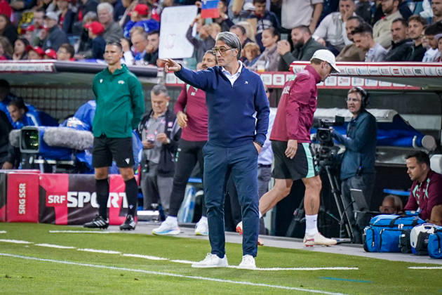 Soccer: UEFA Nations League 2026–2027, Matchday 3: Switzerland vs. Slovenia at Thermoplan Arena Lucerne; Murat Yakin, Switzerland’s coach—gestures, body language, emotion Copyright: xJOERANxSTEINSIEKx