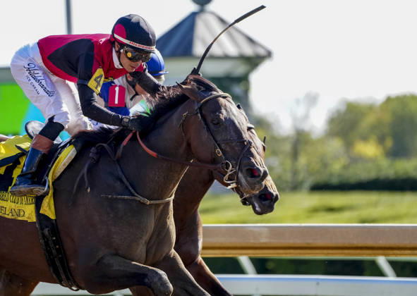 October 3, 2026, Lexington, Ky, USA: Evanescence (4) ridden by Jose Ortiz wins the Thoroughbred Club of America Stakes (Grade 2) on Coolmore Turf Mile Day at Keeneland in Lexington, Kentucky on October 3, 2026. Eclipse Sportswire CSM HORSE RACING 2026: Thoroughbred Club Of America WAYI Keeneland OCT 03 - ZUMAcs17 20261003_faf_cs17_034 Copyright: xJessicaxMorganx
