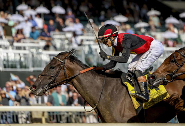 October 3, 2026, Lexington, Ky, USA: Evanescence (4) ridden by Jose Ortiz wins the Thoroughbred Club of America Stakes (Grade 2) on Coolmore Turf Mile Day at Keeneland in Lexington, Kentucky on October 3, 2026. Eclipse Sportswire CSM HORSE RACING 2026: Thoroughbred Club Of America WAYI Keeneland OCT 03 - ZUMAcs17 20261003_faf_cs17_040 Copyright: xCandicexChavezx