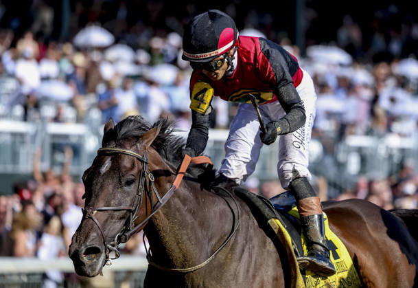 October 3, 2026, Lexington, Ky, USA: Evanescence (4) ridden by Jose Ortiz wins the Thoroughbred Club of America Stakes (Grade 2) on Coolmore Turf Mile Day at Keeneland in Lexington, Kentucky on October 3, 2026. Eclipse Sportswire CSM HORSE RACING 2026: Thoroughbred Club Of America WAYI Keeneland OCT 03 - ZUMAcs17 20261003_faf_cs17_052 Copyright: xCaseyxLaughterx