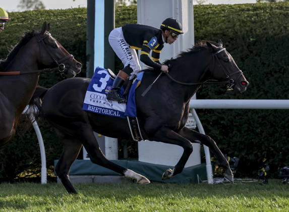 HORSE RACING 2026: Coolmore Turf Mile WAYI Keeneland OCT 03 October 3, 2026, Lexington, Ky, USA: Rhetorical (3) ridden by Irad Ortiz, Jr. wins the Coolmore Turf Mile Stakes (Grade 1) at Keeneland in Lexington, Kentucky on October 3, 2026. Casey Laughter Eclipse Sportswire CSM(Credit Image: Â Casey Laughter Cal Media) Lexington Ky USA EDITORIAL USE ONLY Copyright: xx ZUMA-20261003_faf_cs17_130.jpg CaseyxLaughterx csmphotothree529185