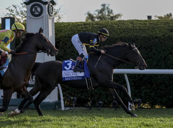 HORSE RACING 2026: Coolmore Turf Mile WAYI Keeneland OCT 03 October 3, 2026, Lexington, Ky, USA: Rhetorical (3) ridden by Irad Ortiz, Jr. wins the Coolmore Turf Mile Stakes (Grade 1) at Keeneland in Lexington, Kentucky on October 3, 2026. Casey Laughter Eclipse Sportswire CSM(Credit Image: Â Casey Laughter Cal Media) Lexington Ky USA EDITORIAL USE ONLY Copyright: xx ZUMA-20261003_faf_cs17_128.jpg CaseyxLaughterx csmphotothree529187
