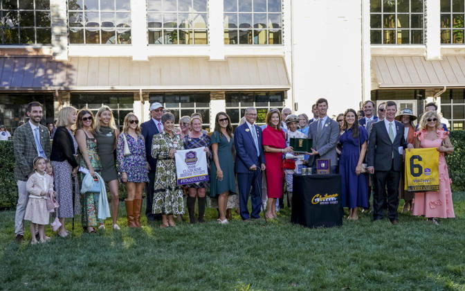 October 3, 2026, Lexington, Ky, USA: American History (6) ridden by John Velazquez wins the Claiborne Breeders Futurity (Grade 1) at Keeneland in Lexington, Kentucky on October 3, 2026. Eclipse Sportswire CSM Lexington USA - ZUMAcs17 20261003_faf_cs17_160 Copyright: xJessicaxMorganx
