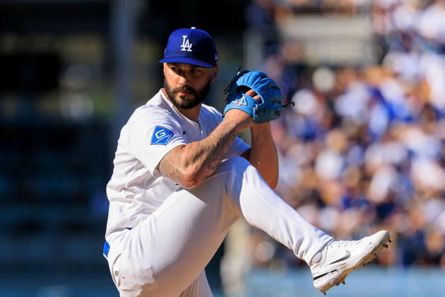 October 3, 2026, Los Angeles, California, USA: Relief pitcher, Tanner Scott 66 of the Los Angeles Dodgers during a NLDS Game 1 against the Atlanta Braves on Saturday October 3, 2026 at Dodger Stadium in Los Angeles, California. JAVIER ROJAS PI Dodgers Vs. Braves NLDS - Game 1 - ZUMAp124 20261003_zaa_p124_015 Copyright: xJavierxRojasx